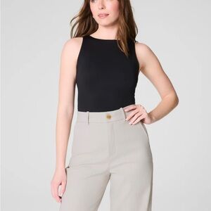 SpanxSmooth Jersey Boatneck Tank Black